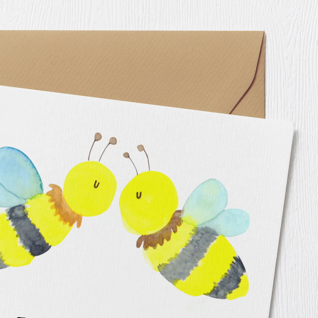 Deluxe Karte Biene Liebe Hochwertige Klappkarte, Hochzeitskarte, Grußkarte, Glückwunschkarte, Klappkarte, Geburtstagskarte, Karte, Hochwertige Grußkarte, Einladungskarte, Biene, Wespe, Hummel