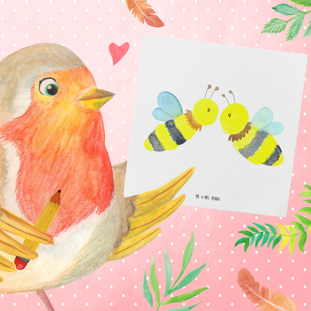 Deluxe Karte Biene Liebe Hochwertige Klappkarte, Hochzeitskarte, Grußkarte, Glückwunschkarte, Klappkarte, Geburtstagskarte, Karte, Hochwertige Grußkarte, Einladungskarte, Biene, Wespe, Hummel