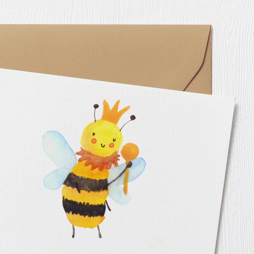 Deluxe Karte Biene König Klappkarte, Hochzeitskarte, Geburtstagskarte, Hochwertige Klappkarte, Grußkarte, Hochwertige Grußkarte, Karte, Glückwunschkarte, Einladungskarte, Biene, Wespe, Hummel