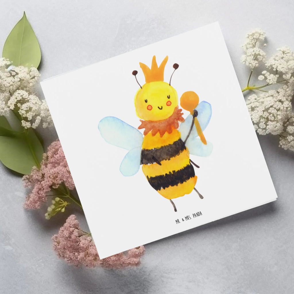 Deluxe Karte Biene König Klappkarte, Hochzeitskarte, Geburtstagskarte, Hochwertige Klappkarte, Grußkarte, Hochwertige Grußkarte, Karte, Glückwunschkarte, Einladungskarte, Biene, Wespe, Hummel