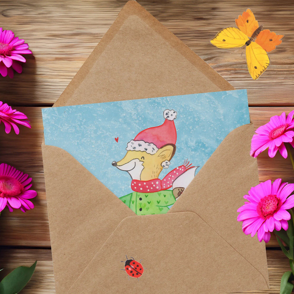 Deluxe Karte Fuchs  Schlittschuhe Klappkarte, Einladungskarte, Hochwertige Grußkarte, Glückwunschkarte, Karte, Hochwertige Klappkarte, Grußkarte, Geburtstagskarte, Hochzeitskarte, Winter, Weihnachten, Weihnachtsdeko, Nikolaus, Advent, Heiligabend, Wintermotiv, Weihnachtsmann, Weihnachtszeit, Tannenbaum, Weihnachtsbaum, Weihnachtstage