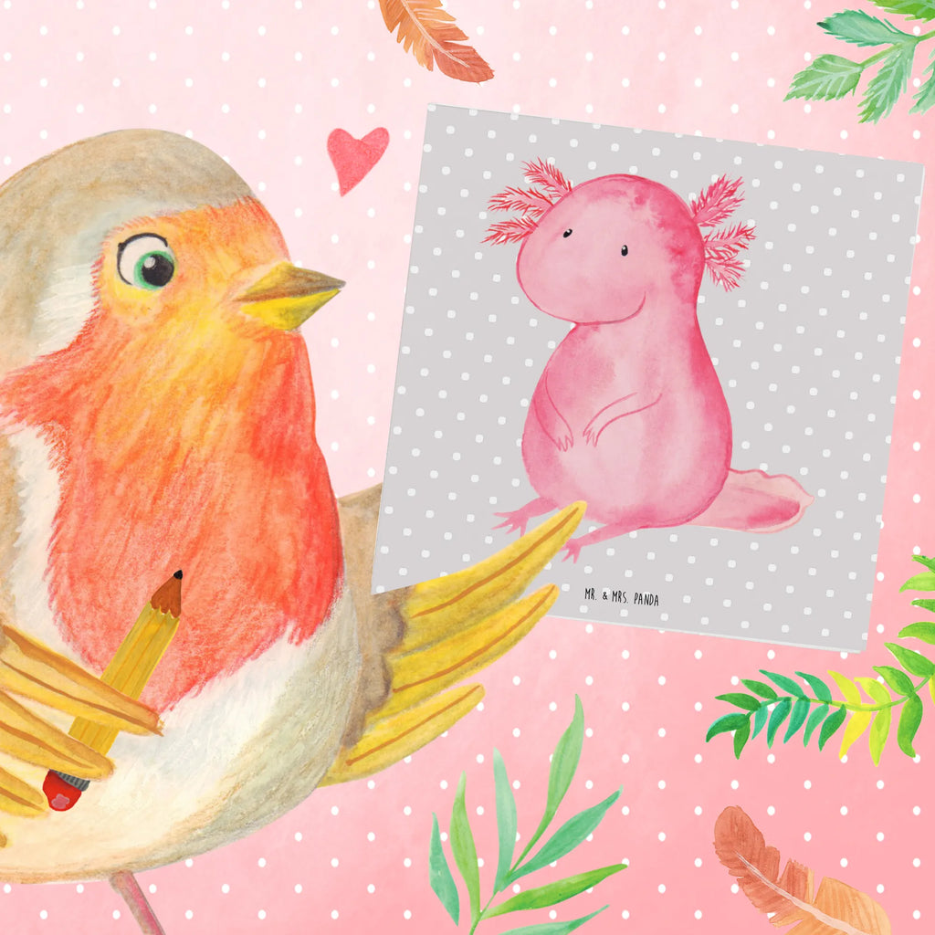 Deluxe Karte Axolotl null Geburtstagskarte, Hochwertige Grußkarte, Grußkarte, Hochwertige Klappkarte, Glückwunschkarte, Karte, Einladungskarte, Klappkarte, Hochzeitskarte, Axolotl, Molch, Weisheit, Liebe, Axolot, Freundin, zufrieden, Lebensweisheit, fröhlich, vergnügt, Lebensstil