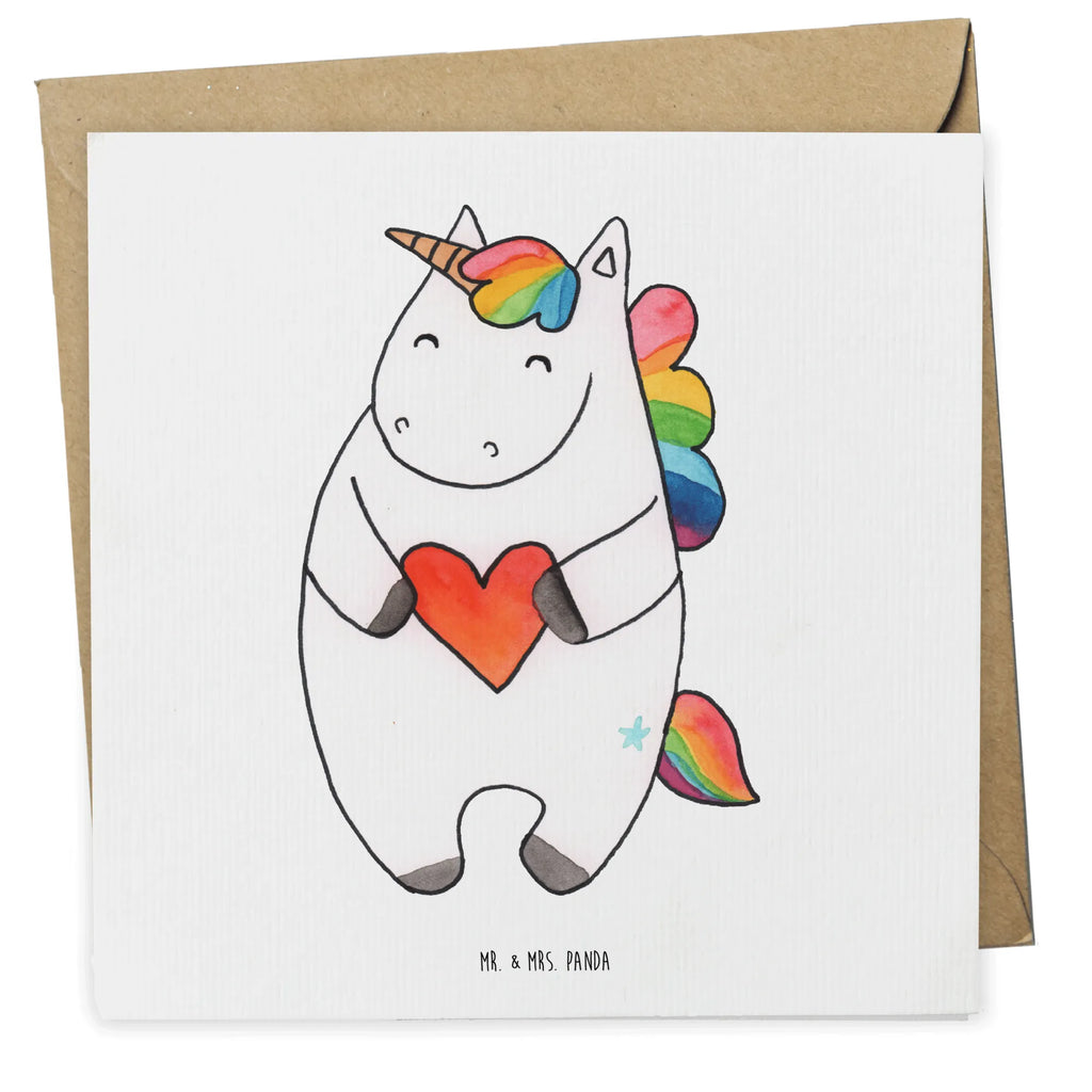 Deluxe Karte Einhorn Herz Hochwertige Grußkarte, Klappkarte, Einladungskarte, Grußkarte, Glückwunschkarte, Karte, Hochzeitskarte, Hochwertige Klappkarte, Geburtstagskarte, Einhorn, Einhörner, Einhorn Deko, Unicorn, Freundin, bunt, schlimm, böse, Herz, anders, witzig, lustig