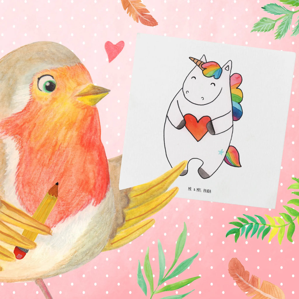 Deluxe Karte Einhorn Herz Hochwertige Grußkarte, Klappkarte, Einladungskarte, Grußkarte, Glückwunschkarte, Karte, Hochzeitskarte, Hochwertige Klappkarte, Geburtstagskarte, Einhorn, Einhörner, Einhorn Deko, Unicorn, Freundin, bunt, schlimm, böse, Herz, anders, witzig, lustig