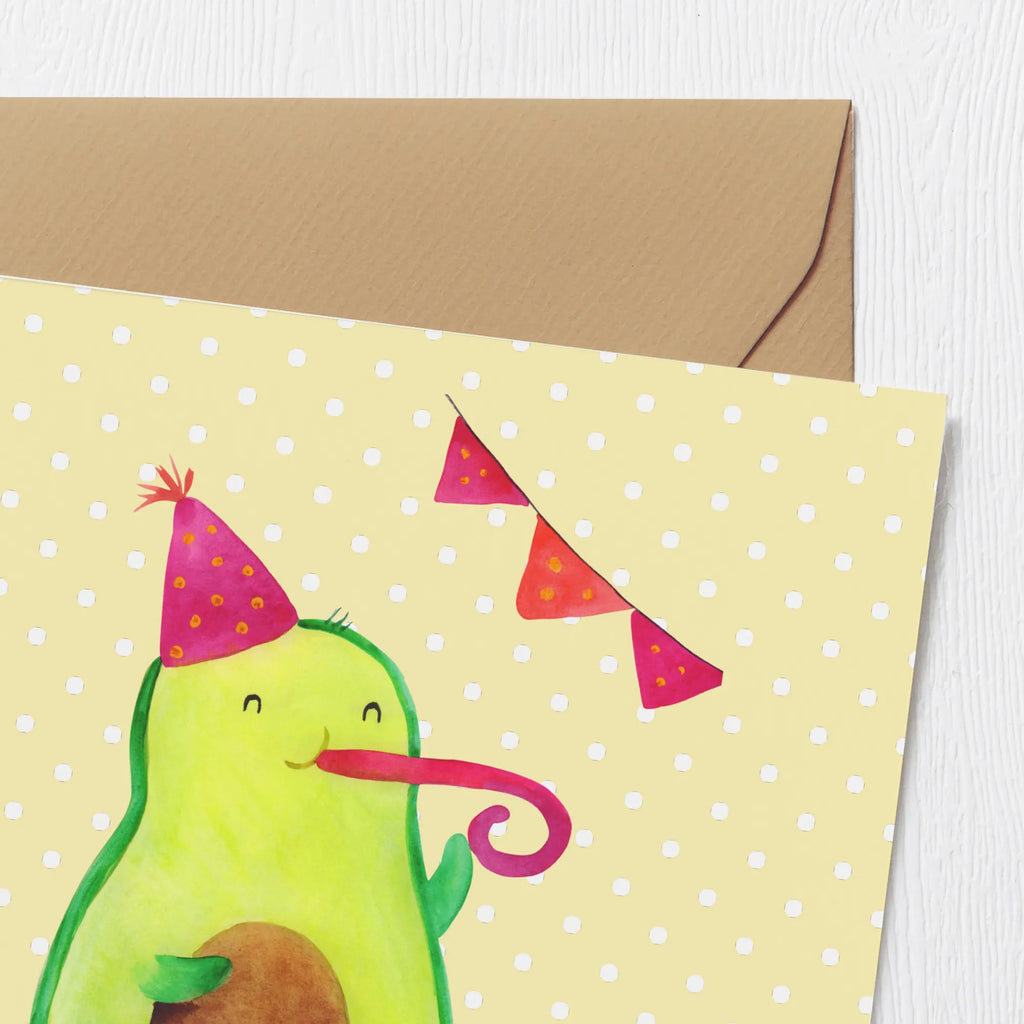 Deluxe Karte Avocado Party Zeit Hochzeitskarte, Klappkarte, Geburtstagskarte, Hochwertige Klappkarte, Karte, Hochwertige Grußkarte, Grußkarte, Glückwunschkarte, Einladungskarte, Avocado, Veggie, Vegan, Gesund