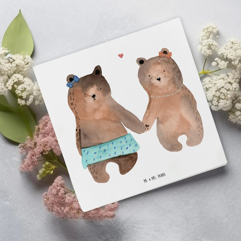 Deluxe Karte Bär Freundin Klappkarte, Einladungskarte, Glückwunschkarte, Hochwertige Grußkarte, Karte, Grußkarte, Hochwertige Klappkarte, Hochzeitskarte, Geburtstagskarte, Bär, Teddy, Teddybär, Bär Freundin Beste Freund Liebe Liebesbeweis Verliebt Kumpel Kumpeliene