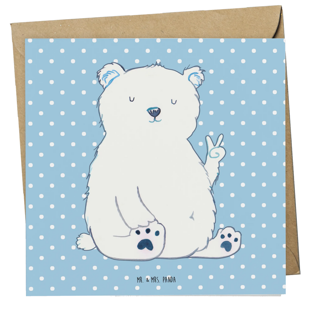 Deluxe Card Icebear Lazy Hochzeitskarte, Karte, Glückwunschkarte, Grußkarte, Einladungskarte, Geburtstagskarte, Klappkarte, Hochwertige Klappkarte, Hochwertige Grußkarte, Bär, Teddy, Teddybär, Arbeit, Eisbär, Büro, Arbeitsplatz, Entspannen, Nordpol, Relaxen, Bürojob, Faul, Homeoffice