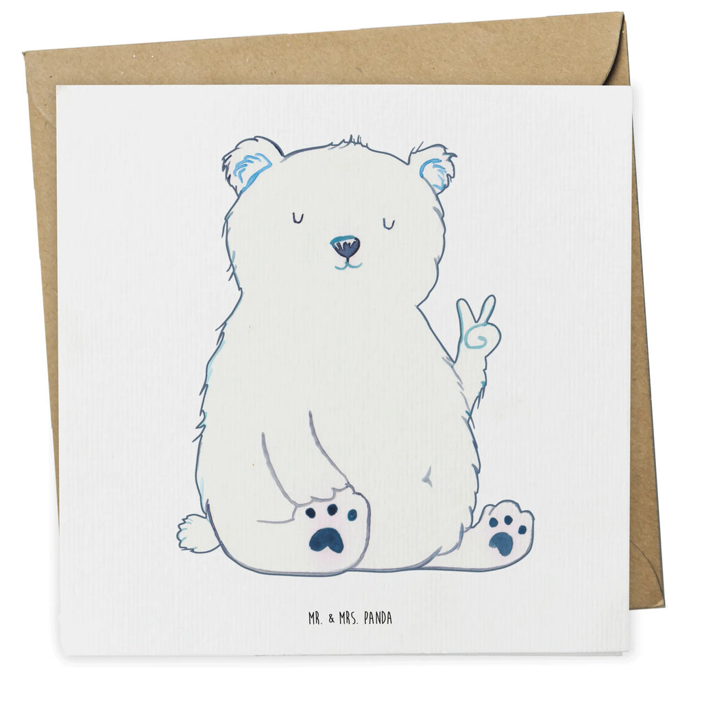 Deluxe Card Icebear Lazy Hochzeitskarte, Karte, Glückwunschkarte, Grußkarte, Einladungskarte, Geburtstagskarte, Klappkarte, Hochwertige Klappkarte, Hochwertige Grußkarte, Bär, Teddy, Teddybär, Arbeit, Eisbär, Büro, Arbeitsplatz, Entspannen, Nordpol, Relaxen, Bürojob, Faul, Homeoffice