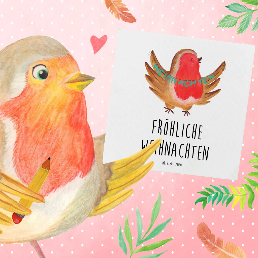 Deluxe Karte Rotkehlchen Weihnachten Karte, Grußkarte, Klappkarte, Einladungskarte, Hochwertige Klappkarte, Hochzeitskarte, Hochwertige Grußkarte, Glückwunschkarte, Geburtstagskarte, Winter, Weihnachten, Weihnachtsdeko, Nikolaus, Advent, Heiligabend, Wintermotiv, Frohe Weihnachten, Weihnachtsmotiv, xmas, Vogel, Weihnachtsgruß