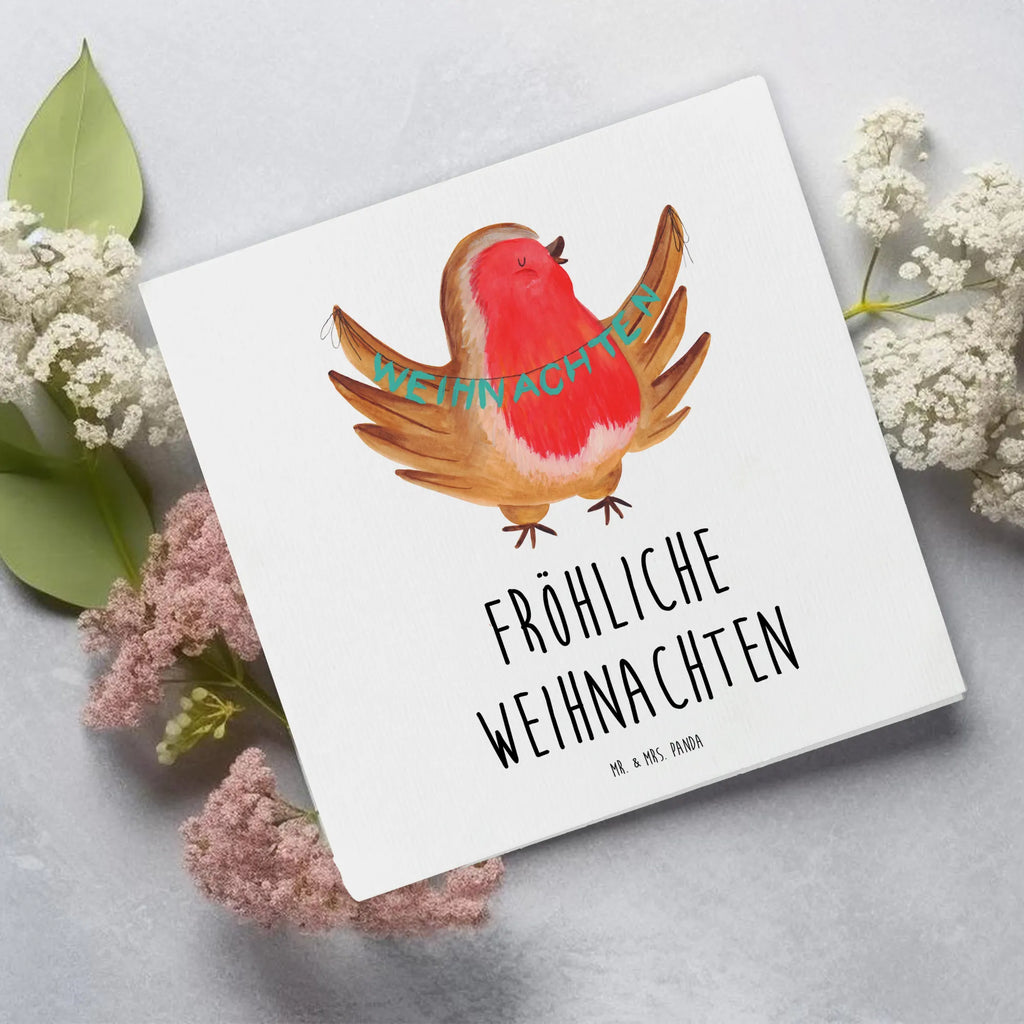 Deluxe Karte Rotkehlchen Weihnachten Karte, Grußkarte, Klappkarte, Einladungskarte, Hochwertige Klappkarte, Hochzeitskarte, Hochwertige Grußkarte, Glückwunschkarte, Geburtstagskarte, Winter, Weihnachten, Weihnachtsdeko, Nikolaus, Advent, Heiligabend, Wintermotiv, Frohe Weihnachten, Weihnachtsmotiv, xmas, Vogel, Weihnachtsgruß