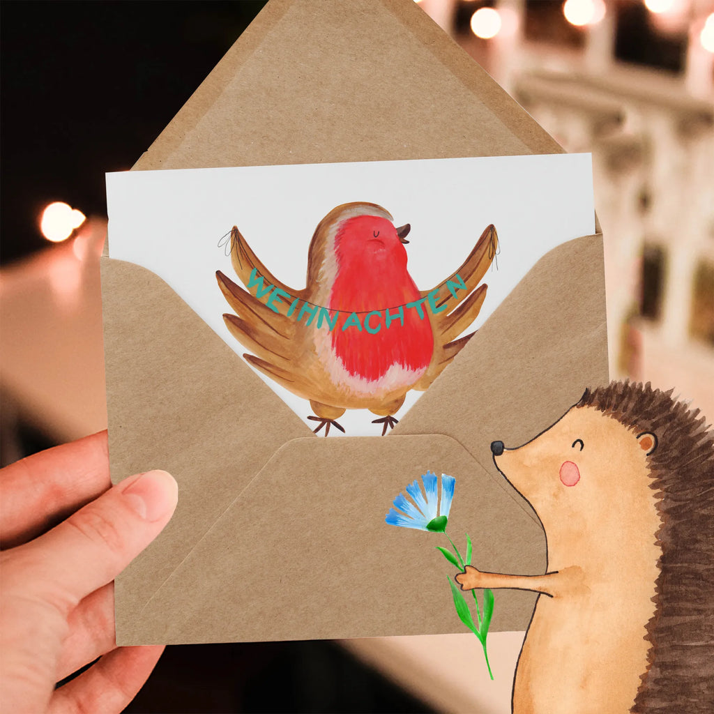 Deluxe Karte Rotkehlchen Weihnachten Karte, Grußkarte, Klappkarte, Einladungskarte, Hochwertige Klappkarte, Hochzeitskarte, Hochwertige Grußkarte, Glückwunschkarte, Geburtstagskarte, Winter, Weihnachten, Weihnachtsdeko, Nikolaus, Advent, Heiligabend, Wintermotiv, Frohe Weihnachten, Weihnachtsmotiv, xmas, Vogel, Weihnachtsgruß