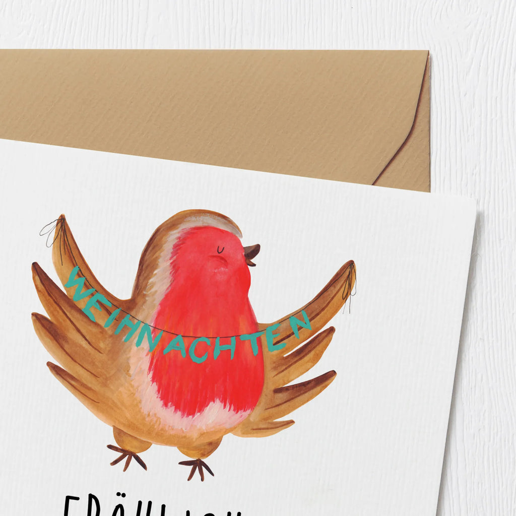 Deluxe Karte Rotkehlchen Weihnachten Karte, Grußkarte, Klappkarte, Einladungskarte, Hochwertige Klappkarte, Hochzeitskarte, Hochwertige Grußkarte, Glückwunschkarte, Geburtstagskarte, Winter, Weihnachten, Weihnachtsdeko, Nikolaus, Advent, Heiligabend, Wintermotiv, Frohe Weihnachten, Weihnachtsmotiv, xmas, Vogel, Weihnachtsgruß