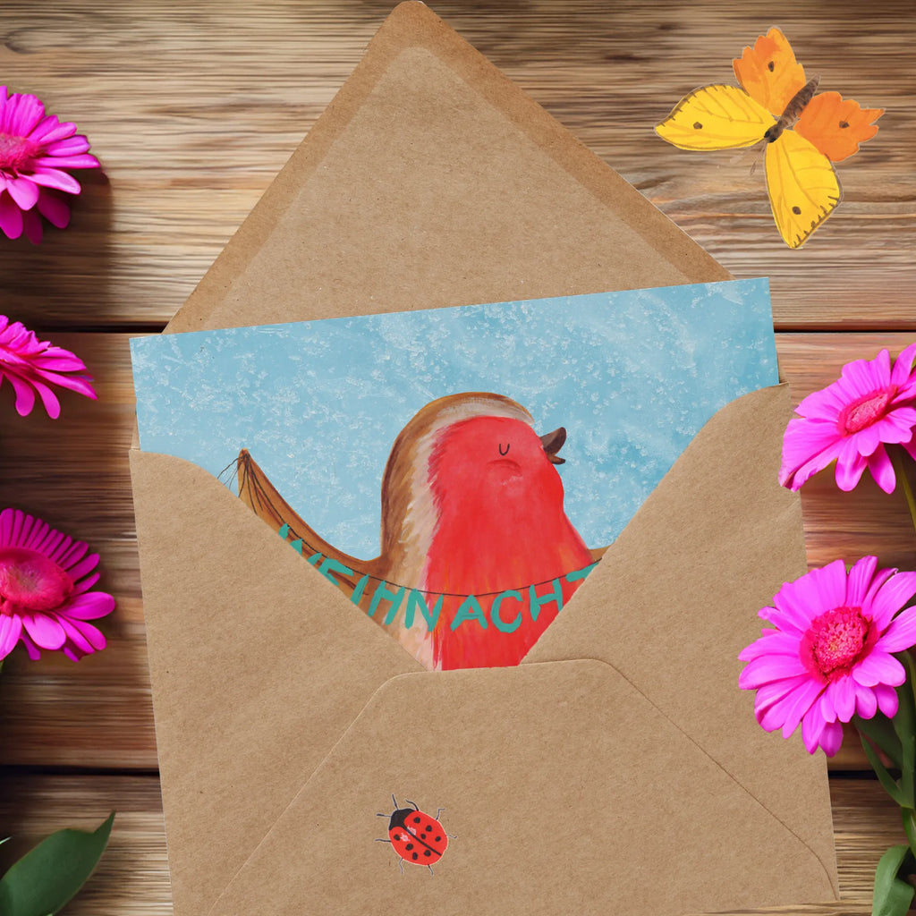 Deluxe Karte Rotkehlchen Weihnachten Karte, Grußkarte, Klappkarte, Einladungskarte, Hochwertige Klappkarte, Hochzeitskarte, Hochwertige Grußkarte, Glückwunschkarte, Geburtstagskarte, Winter, Weihnachten, Weihnachtsdeko, Nikolaus, Advent, Heiligabend, Wintermotiv, Frohe Weihnachten, Weihnachtsmotiv, xmas, Vogel, Weihnachtsgruß