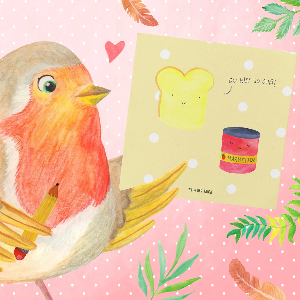 Deluxe Karte Toast Marmelade Hochwertige Klappkarte, Einladungskarte, Hochzeitskarte, Grußkarte, Glückwunschkarte, Geburtstagskarte, Klappkarte, Karte, Hochwertige Grußkarte, Tiermotive, Gute Laune, lustige Sprüche, Tiere, Toast, Küche Spruch, Küche Deko, Frühstück Einladung, süß, süße Postkarte, Dreamteam, Marmelade, Brot, Toastbrot