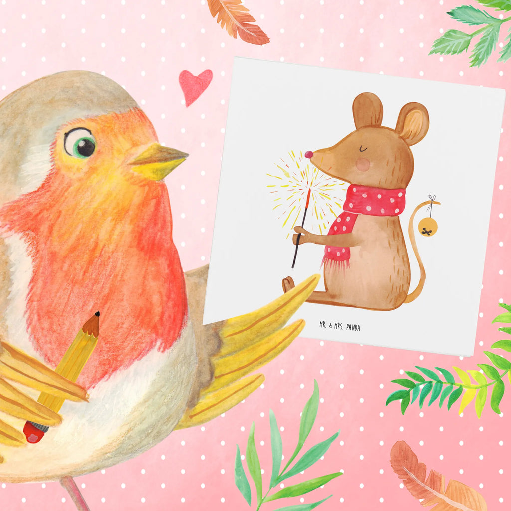 Deluxe Karte Maus Weihnachten Karte, Glückwunschkarte, Geburtstagskarte, Hochwertige Klappkarte, Einladungskarte, Hochwertige Grußkarte, Hochzeitskarte, Grußkarte, Klappkarte, Winter, Weihnachten, Weihnachtsdeko, Nikolaus, Advent, Heiligabend, Wintermotiv, Maus, Weihnachtsgruß, Weihnachtswunder, Mäuschen, Weihnachtsmotiv, Frohe Weihnachten