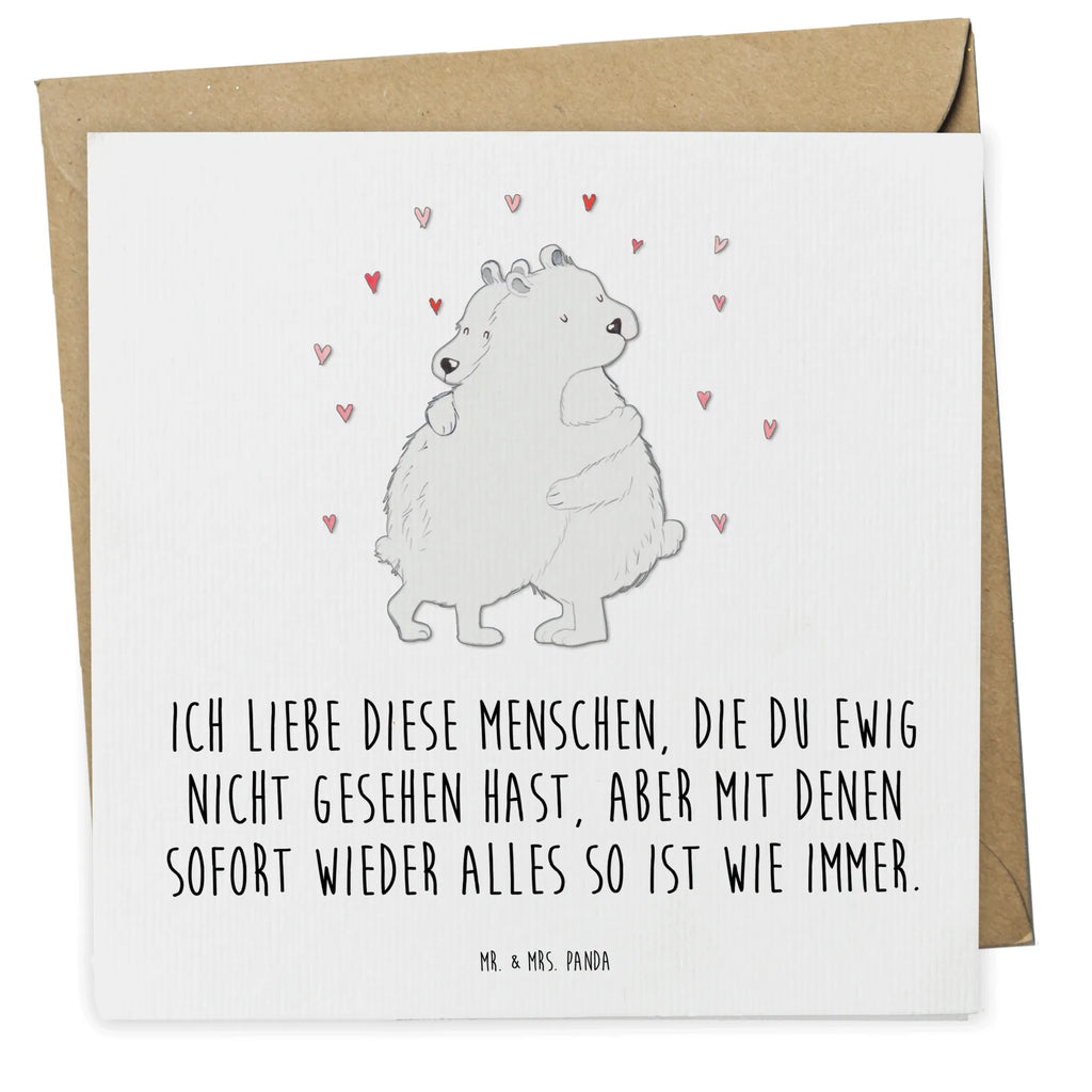 Deluxe Card Icebear Embrace Hochzeitskarte, Klappkarte, Glückwunschkarte, Grußkarte, Karte, Geburtstagskarte, Hochwertige Grußkarte, Einladungskarte, Hochwertige Klappkarte, Tiermotive, Gute Laune, lustige Sprüche, Tiere
