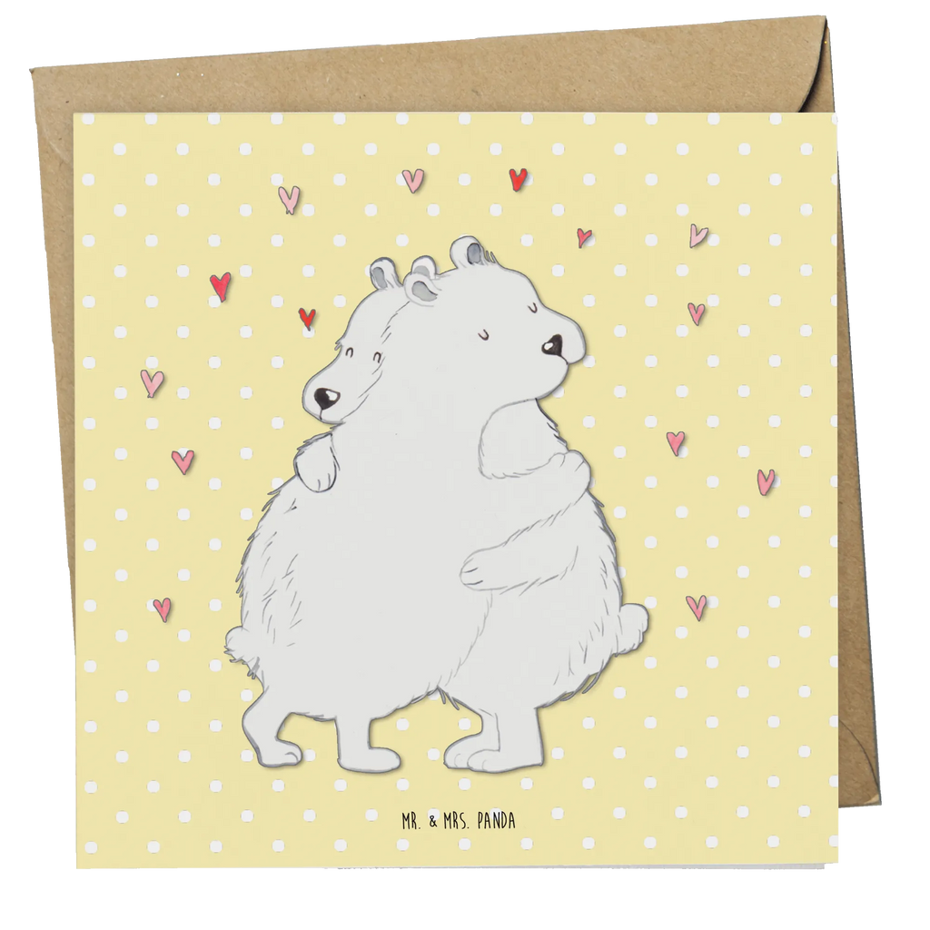 Deluxe Card Icebear Embrace Hochzeitskarte, Klappkarte, Glückwunschkarte, Grußkarte, Karte, Geburtstagskarte, Hochwertige Grußkarte, Einladungskarte, Hochwertige Klappkarte, Tiermotive, Gute Laune, lustige Sprüche, Tiere