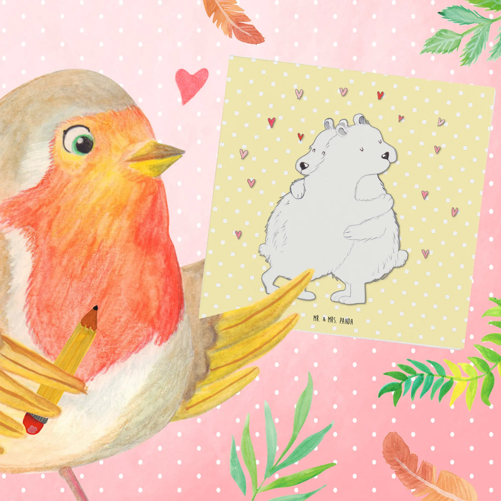 Deluxe Card Icebear Embrace Hochzeitskarte, Klappkarte, Glückwunschkarte, Grußkarte, Karte, Geburtstagskarte, Hochwertige Grußkarte, Einladungskarte, Hochwertige Klappkarte, Tiermotive, Gute Laune, lustige Sprüche, Tiere