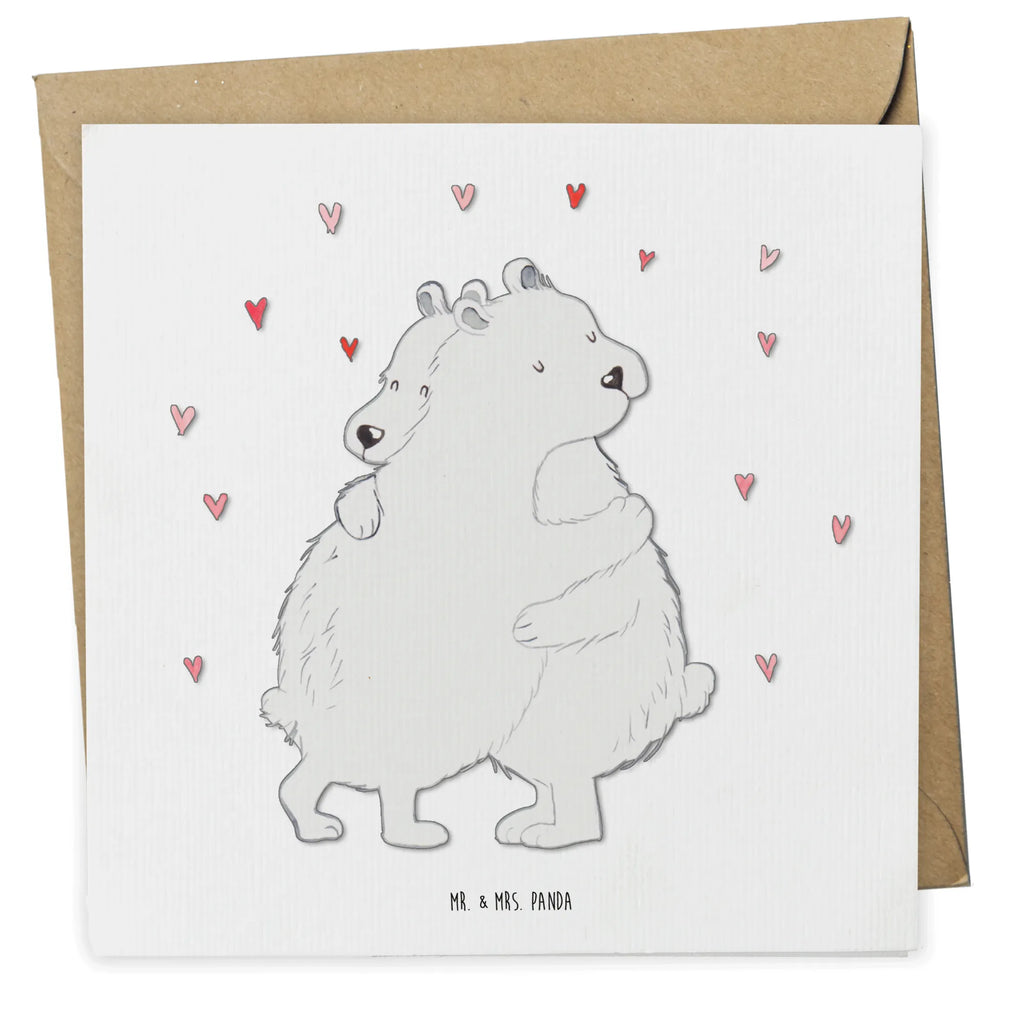 Deluxe Card Icebear Embrace Hochzeitskarte, Klappkarte, Glückwunschkarte, Grußkarte, Karte, Geburtstagskarte, Hochwertige Grußkarte, Einladungskarte, Hochwertige Klappkarte, Tiermotive, Gute Laune, lustige Sprüche, Tiere
