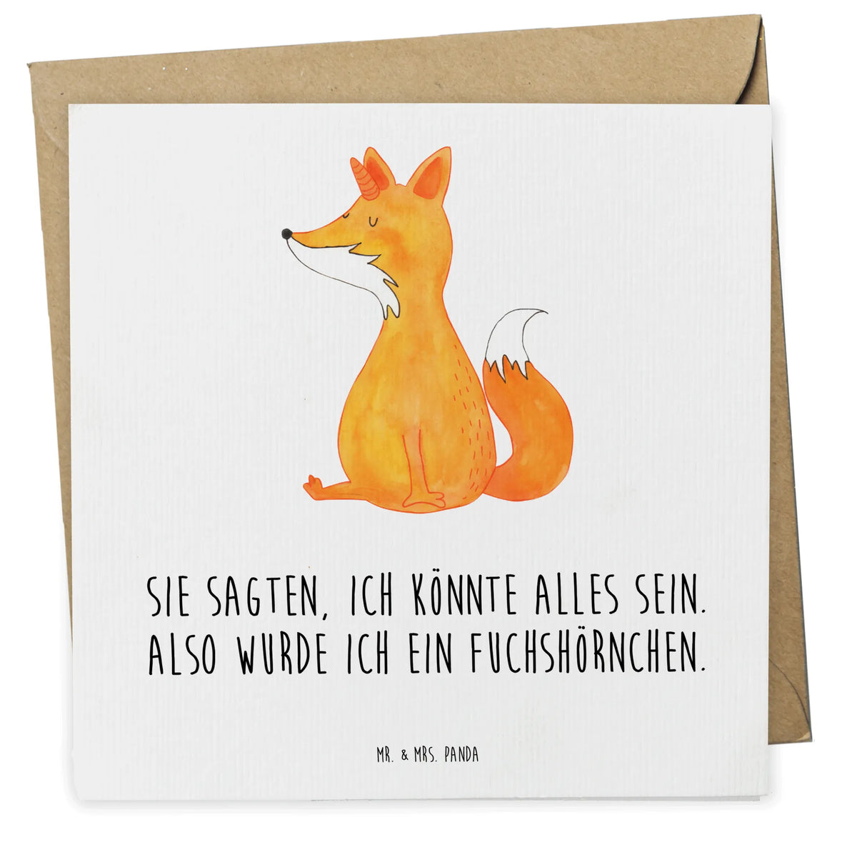 Deluxe Karte Einhorn Fuchs Glückwunschkarte, doppelkarte, faltkarte, Klappkarte, anlasskarte, Grußkarte, Unicorn, Einhorn, Einhörner, Einhorn Deko, Fuchs, Foxycorn, Fuchshörnchen, Füchse, Fuchshorn, Unicorns