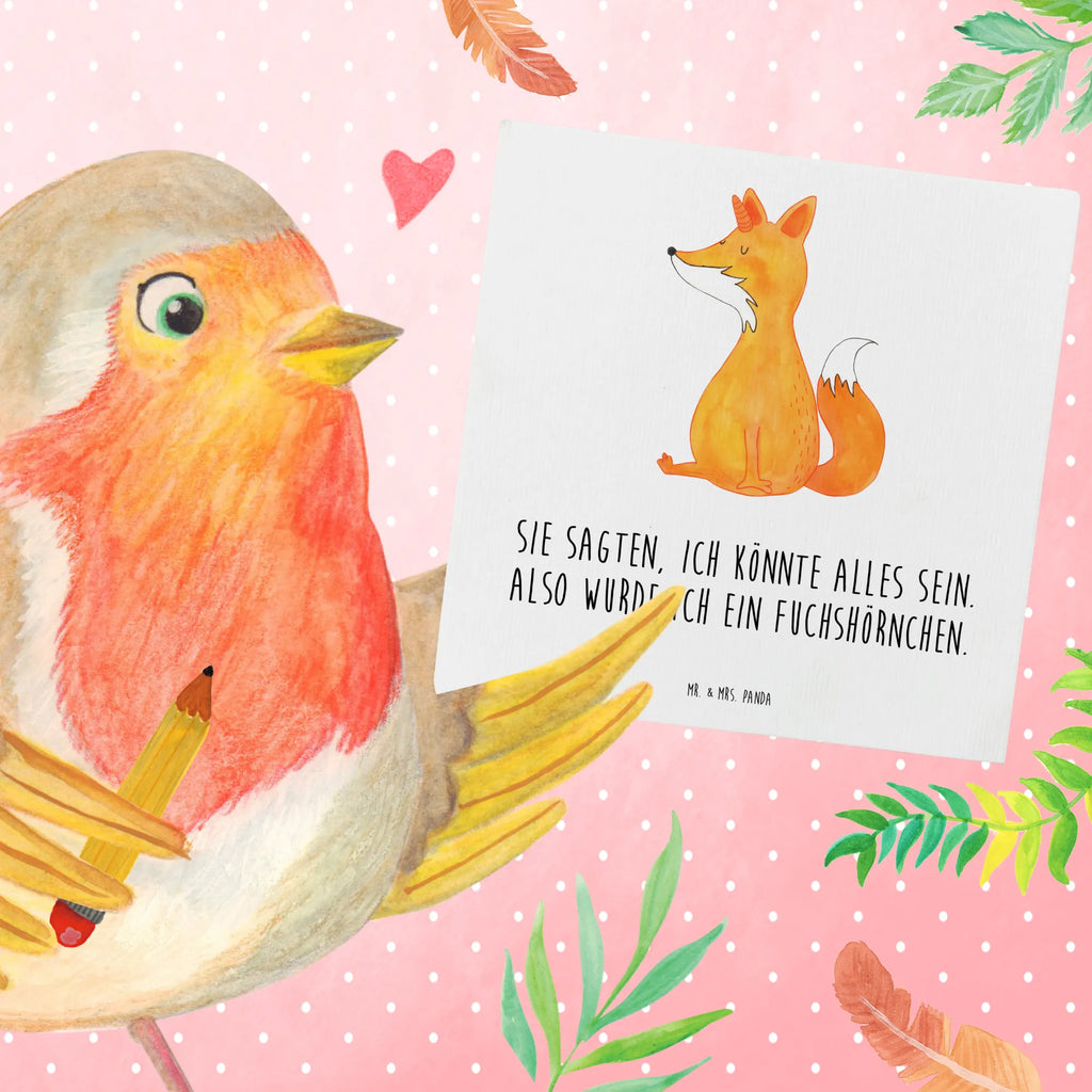 Deluxe Card unicorn Fox Hochwertige Klappkarte, Grußkarte, Hochzeitskarte, Glückwunschkarte, Einladungskarte, Hochwertige Grußkarte, Karte, Geburtstagskarte, Klappkarte, Einhorn, Einhörner, Einhorn Deko, Unicorn, Unicorns, Füchse, Fuchshorn, Fuchs, Fuchshörnchen, Foxycorn