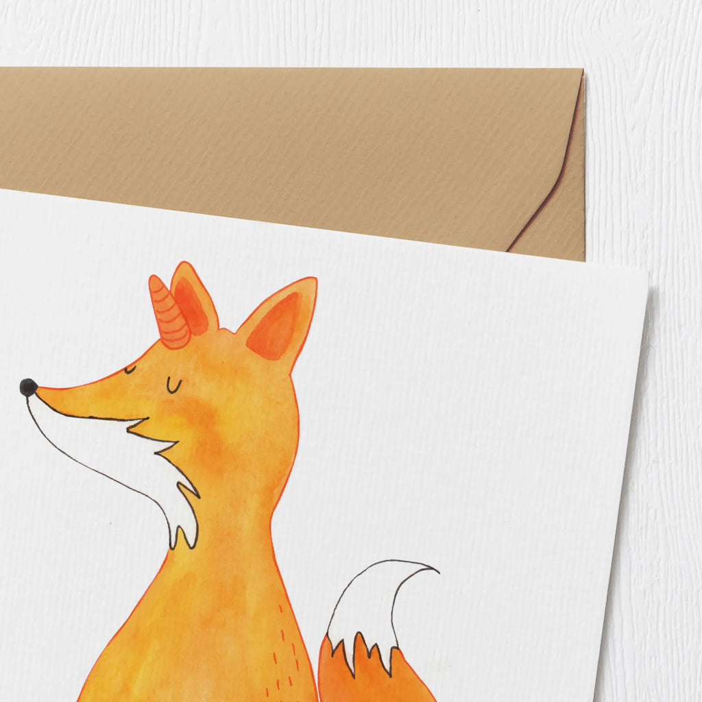 Deluxe Card unicorn Fox Hochwertige Klappkarte, Grußkarte, Hochzeitskarte, Glückwunschkarte, Einladungskarte, Hochwertige Grußkarte, Karte, Geburtstagskarte, Klappkarte, Einhorn, Einhörner, Einhorn Deko, Unicorn, Unicorns, Füchse, Fuchshorn, Fuchs, Fuchshörnchen, Foxycorn
