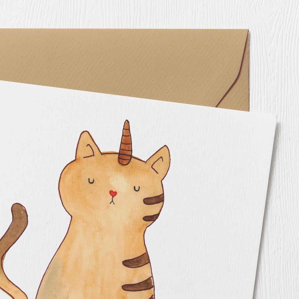 Deluxe Card unicorn Cat Hochzeitskarte, Klappkarte, Karte, Hochwertige Klappkarte, Hochwertige Grußkarte, Einladungskarte, Grußkarte, Geburtstagskarte, Glückwunschkarte, Einhorn, Einhörner, Einhorn Deko, Unicorn, Katzenhorn, Mieze, Einhornpower, Kittyhorn, Einhornkatze, Regenbogen, Katzer, Erwachsenwerden, Katze, Glitzer