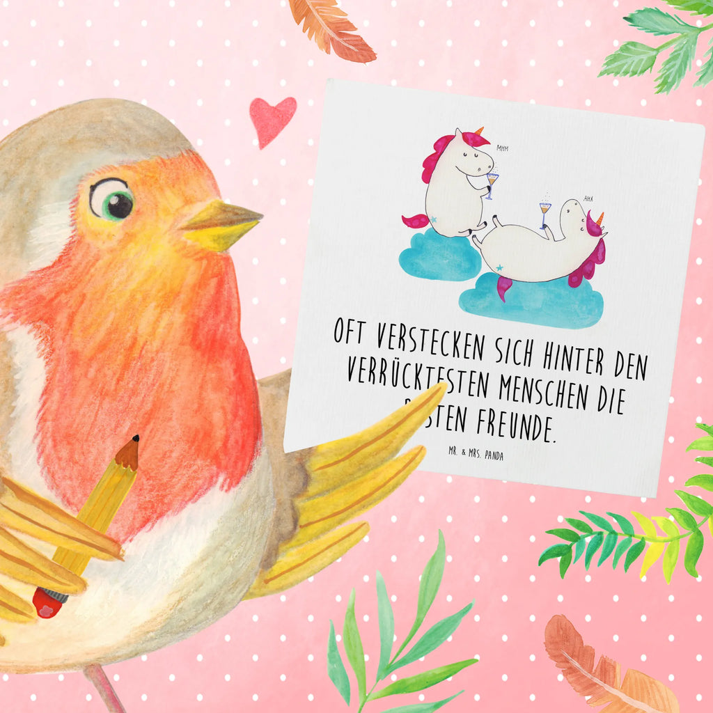 Deluxe Card unicorn sparkling wine Einladungskarte, Geburtstagskarte, Glückwunschkarte, Hochwertige Klappkarte, Karte, Hochzeitskarte, Hochwertige Grußkarte, Grußkarte, Klappkarte, Einhorn, Einhörner, Einhorn Deko, Unicorn, BFF, Sekt, Korken, Freundinnen, Party, Mädelsabend, Freundin, Anstoßen, Spaß, Beste