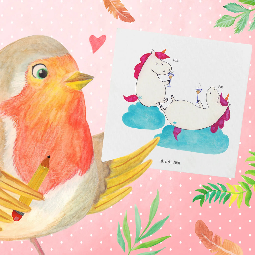 Deluxe Card unicorn sparkling wine Einladungskarte, Geburtstagskarte, Glückwunschkarte, Hochwertige Klappkarte, Karte, Hochzeitskarte, Hochwertige Grußkarte, Grußkarte, Klappkarte, Einhorn, Einhörner, Einhorn Deko, Unicorn, BFF, Sekt, Korken, Freundinnen, Party, Mädelsabend, Freundin, Anstoßen, Spaß, Beste