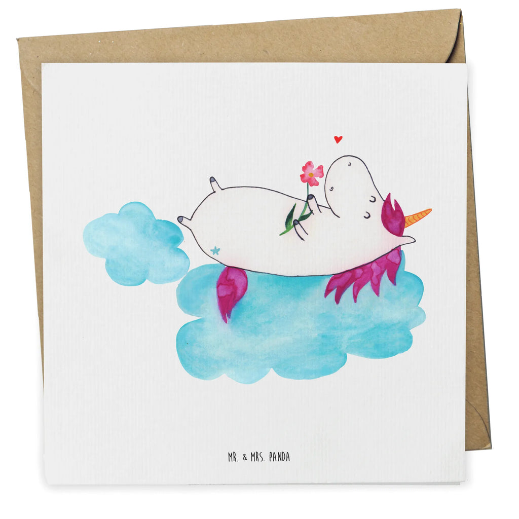 Deluxe Karte Einhorn Verliebt Hochzeitskarte, Hochwertige Grußkarte, Klappkarte, Einladungskarte, Geburtstagskarte, Hochwertige Klappkarte, Glückwunschkarte, Grußkarte, Karte, Einhorn, Einhörner, Einhorn Deko, Unicorn, Wolke, Liebe, Liebesbeweis, verliebt, Freundin