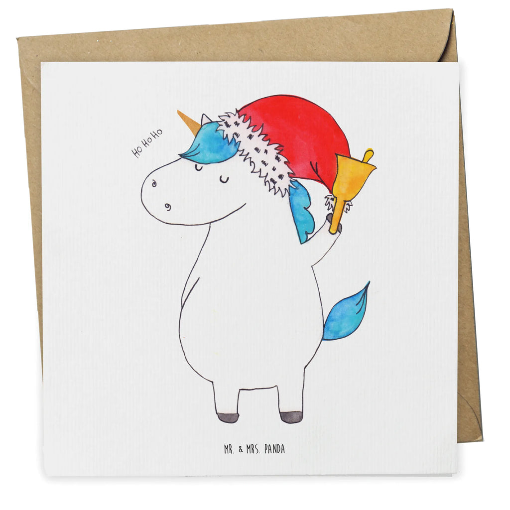 Deluxe Card unicorn Santa Claus Hochzeitskarte, Grußkarte, Geburtstagskarte, Glückwunschkarte, Hochwertige Klappkarte, Karte, Einladungskarte, Klappkarte, Hochwertige Grußkarte, Einhorn, Einhörner, Einhorn Deko, Unicorn, Wunschzettel, Feenstaub, Weihnachtsmann, Weihnachten, Nikolaus, Schokolade, Gin, Schoki, Wunschliste