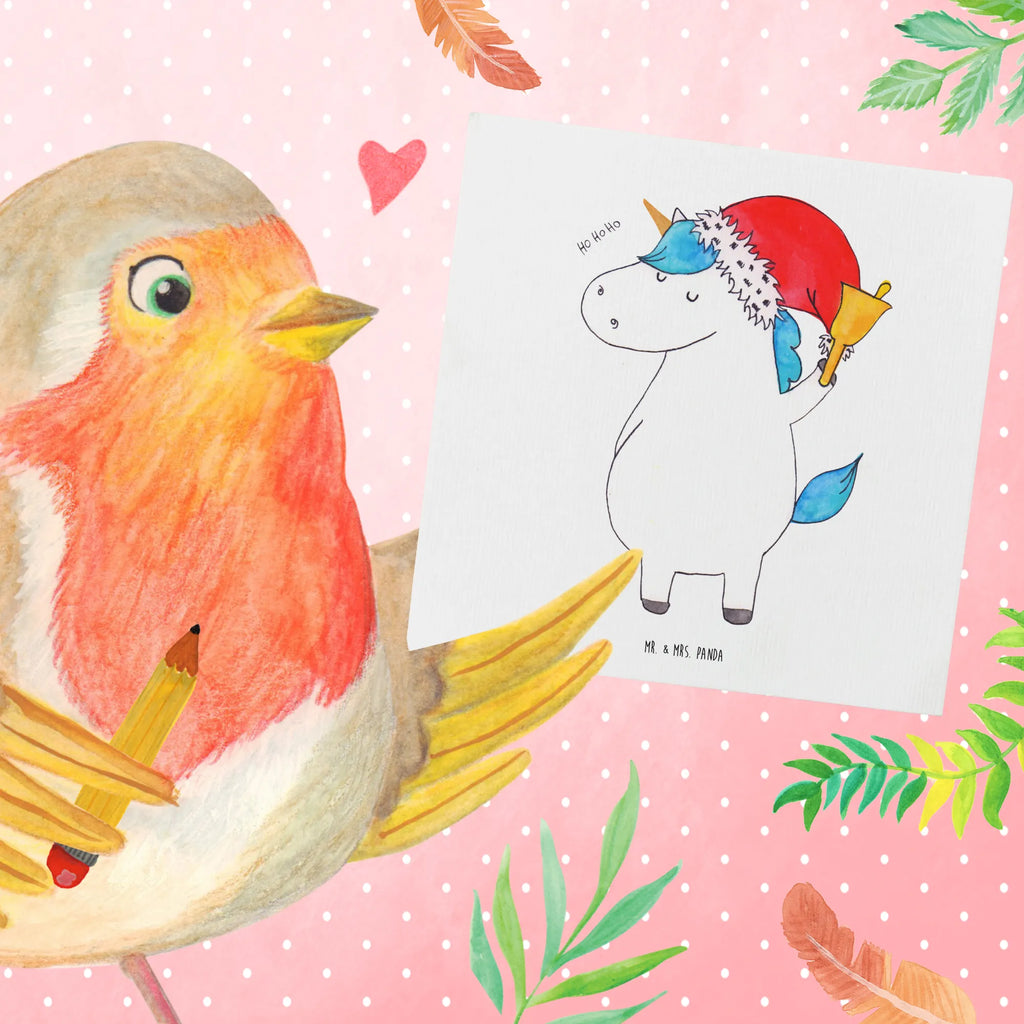 Deluxe Card unicorn Santa Claus Hochzeitskarte, Grußkarte, Geburtstagskarte, Glückwunschkarte, Hochwertige Klappkarte, Karte, Einladungskarte, Klappkarte, Hochwertige Grußkarte, Einhorn, Einhörner, Einhorn Deko, Unicorn, Wunschzettel, Feenstaub, Weihnachtsmann, Weihnachten, Nikolaus, Schokolade, Gin, Schoki, Wunschliste