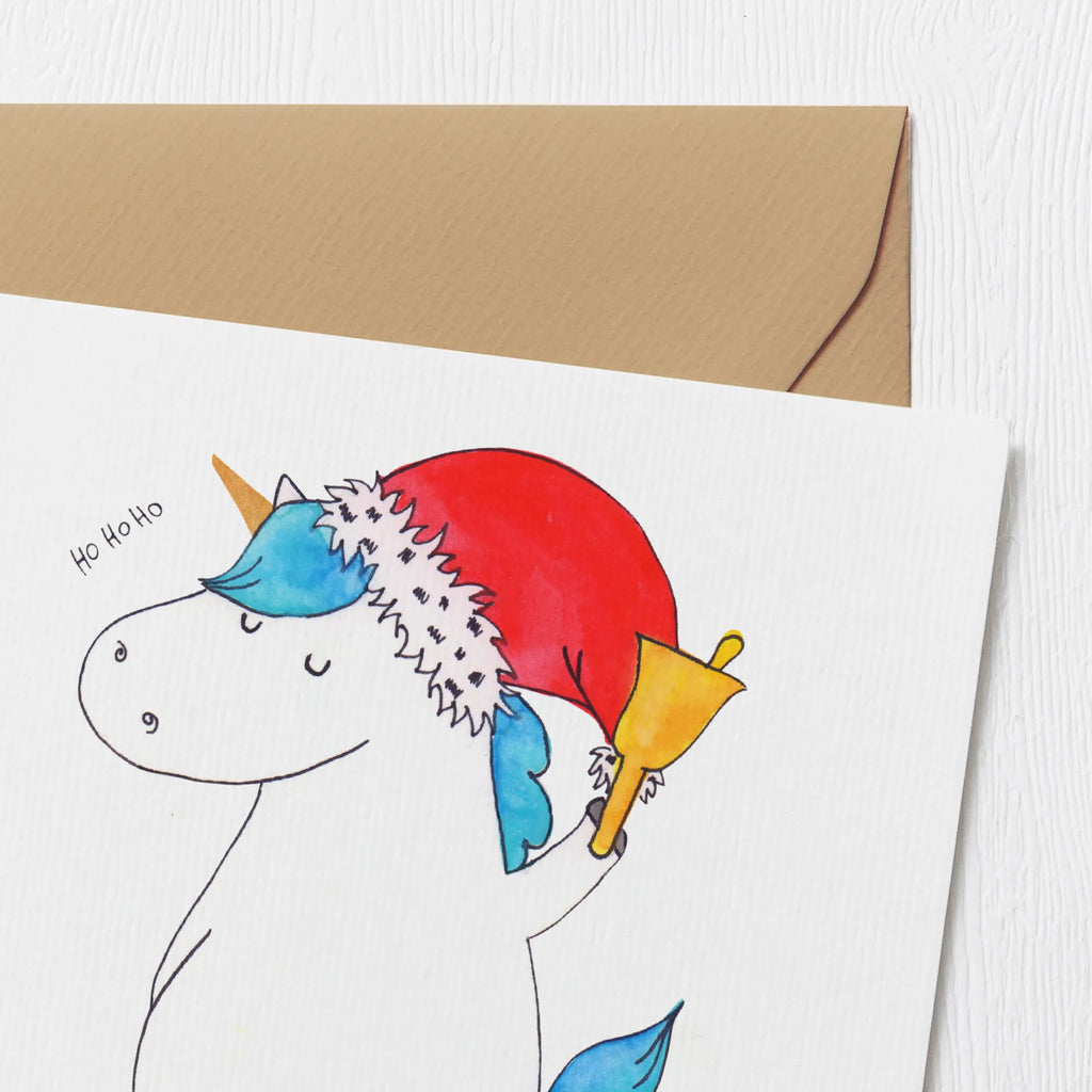 Deluxe Card unicorn Santa Claus Hochzeitskarte, Grußkarte, Geburtstagskarte, Glückwunschkarte, Hochwertige Klappkarte, Karte, Einladungskarte, Klappkarte, Hochwertige Grußkarte, Einhorn, Einhörner, Einhorn Deko, Unicorn, Wunschzettel, Feenstaub, Weihnachtsmann, Weihnachten, Nikolaus, Schokolade, Gin, Schoki, Wunschliste