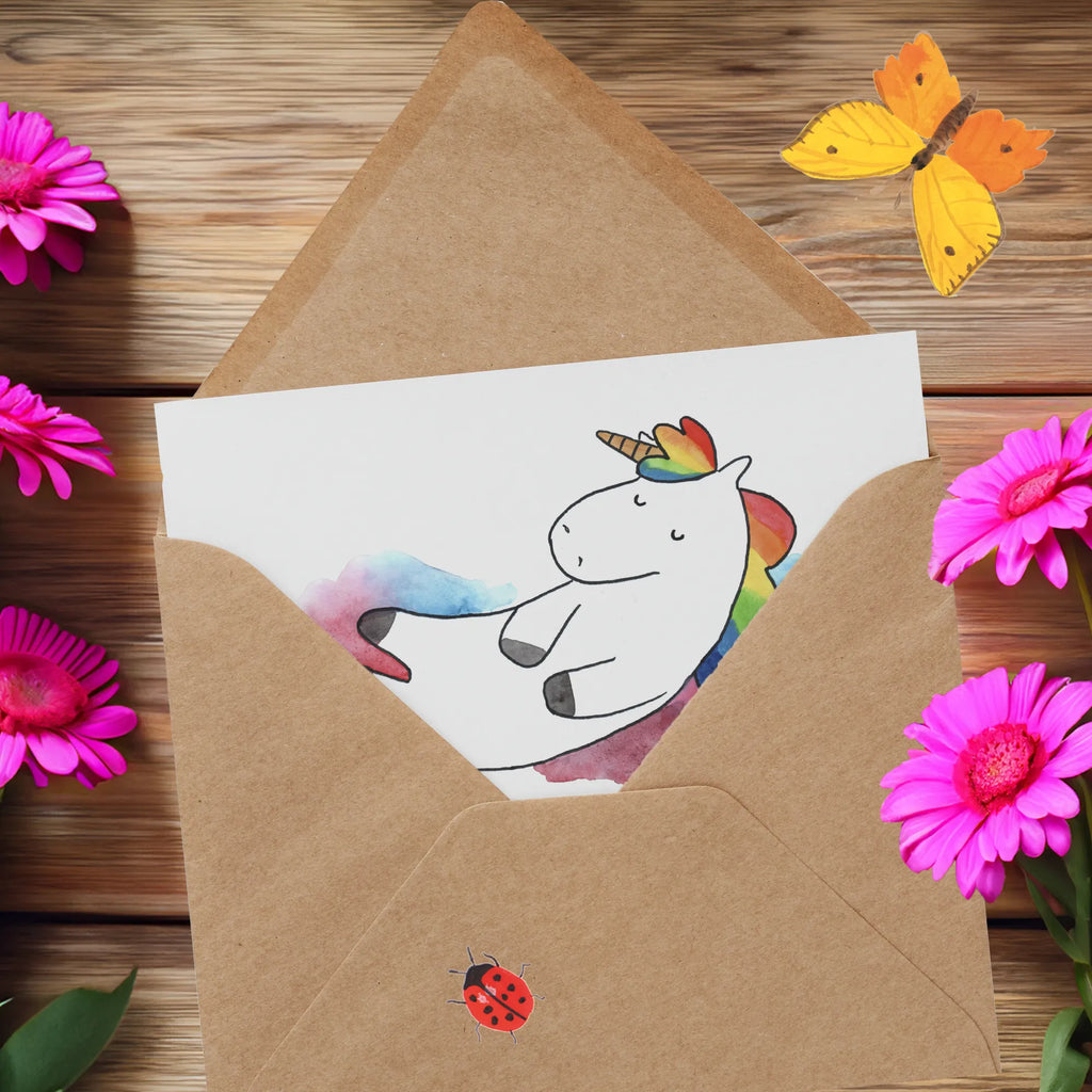 Deluxe Card unicorn cloud 7 Hochzeitskarte, Einladungskarte, Geburtstagskarte, Hochwertige Klappkarte, Karte, Klappkarte, Hochwertige Grußkarte, Grußkarte, Glückwunschkarte, Einhorn, Einhörner, Einhorn Deko, Unicorn, lustig, Lächeln, Geschenk, witzig, verliebt, Glaube, Realität, Menschen
