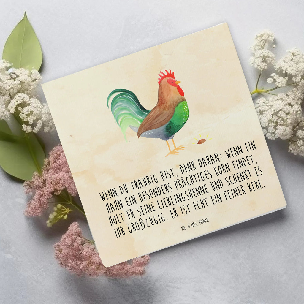 Deluxe Karte Hahn Korn Karte, Glückwunschkarte, Grußkarte, Geburtstagskarte, Hochwertige Klappkarte, Klappkarte, Hochwertige Grußkarte, Einladungskarte, Hochzeitskarte, Bauernhof, Hoftiere, Landwirt, Landwirtin, Korn, Natur, Hahn, Eier, Henne