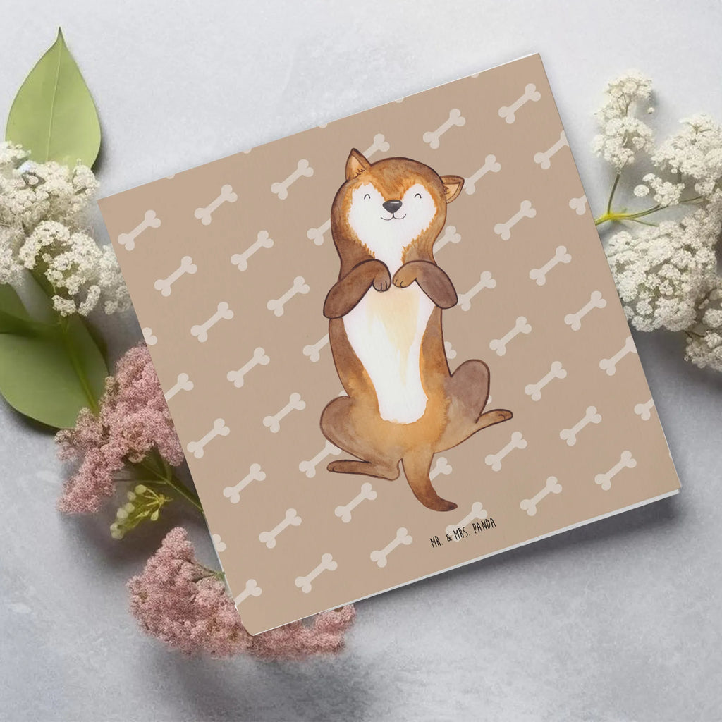 Deluxe Karte Hund Streicheln Klappkarte, Glückwunschkarte, Grußkarte, Hochwertige Klappkarte, Einladungskarte, Hochzeitskarte, Hochwertige Grußkarte, Geburtstagskarte, Karte, Hund, Hundemotiv, Haustier, Hunderasse, Tierliebhaber, Hundebesitzer, Sprüche, Bauchkraulen, Hunde, Hundeliebe, Hundewelpe