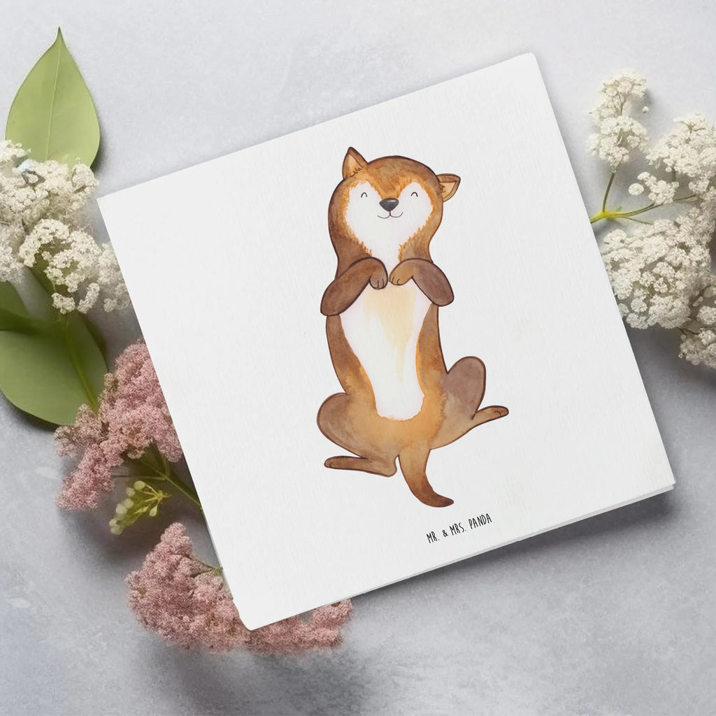 Deluxe Karte Hund Streicheln Klappkarte, Glückwunschkarte, Grußkarte, Hochwertige Klappkarte, Einladungskarte, Hochzeitskarte, Hochwertige Grußkarte, Geburtstagskarte, Karte, Hund, Hundemotiv, Haustier, Hunderasse, Tierliebhaber, Hundebesitzer, Sprüche, Bauchkraulen, Hunde, Hundeliebe, Hundewelpe