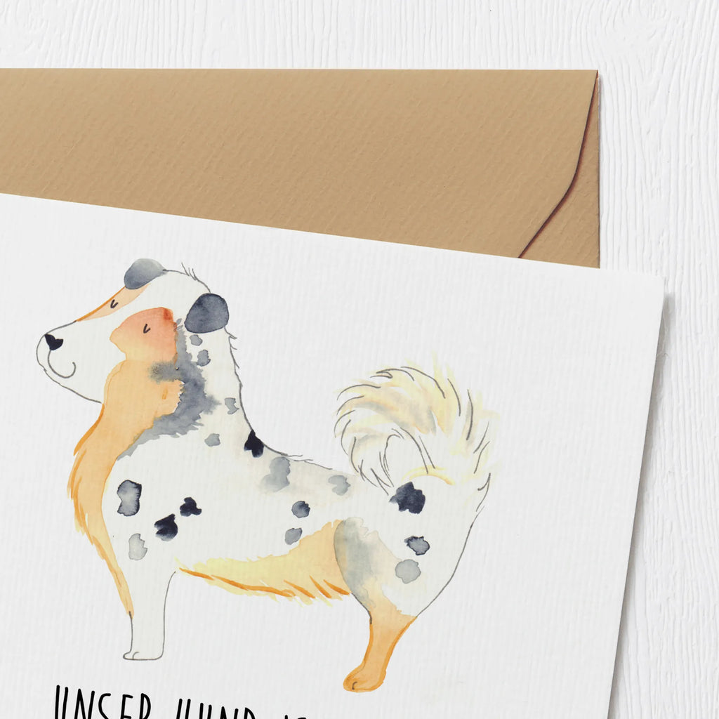 Deluxe Karte Hund Australien Shepherd Geburtstagskarte, Klappkarte, Hochwertige Klappkarte, Grußkarte, Glückwunschkarte, Karte, Einladungskarte, Hochzeitskarte, Hochwertige Grußkarte, Hund, Hundemotiv, Haustier, Hunderasse, Tierliebhaber, Hundebesitzer, Sprüche, Shepherd, Familienhund, Australien Shepherd, Hundeliebe, Spruch