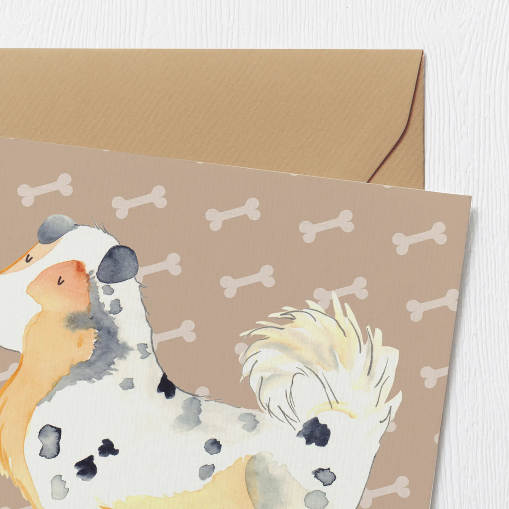 Deluxe Karte Hund Australien Shepherd Geburtstagskarte, Klappkarte, Hochwertige Klappkarte, Grußkarte, Glückwunschkarte, Karte, Einladungskarte, Hochzeitskarte, Hochwertige Grußkarte, Hund, Hundemotiv, Haustier, Hunderasse, Tierliebhaber, Hundebesitzer, Sprüche, Shepherd, Familienhund, Australien Shepherd, Hundeliebe, Spruch
