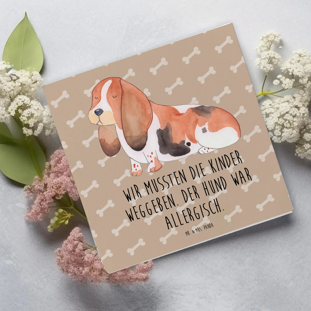 Deluxe Karte Hund Basset Hound Geburtstagskarte, Karte, Hochzeitskarte, Glückwunschkarte, Einladungskarte, Grußkarte, Hochwertige Grußkarte, Klappkarte, Hochwertige Klappkarte, Hund, Hundemotiv, Haustier, Hunderasse, Tierliebhaber, Hundebesitzer, Sprüche, Basset, Hundeliebe, kinderlos, Basset Hound