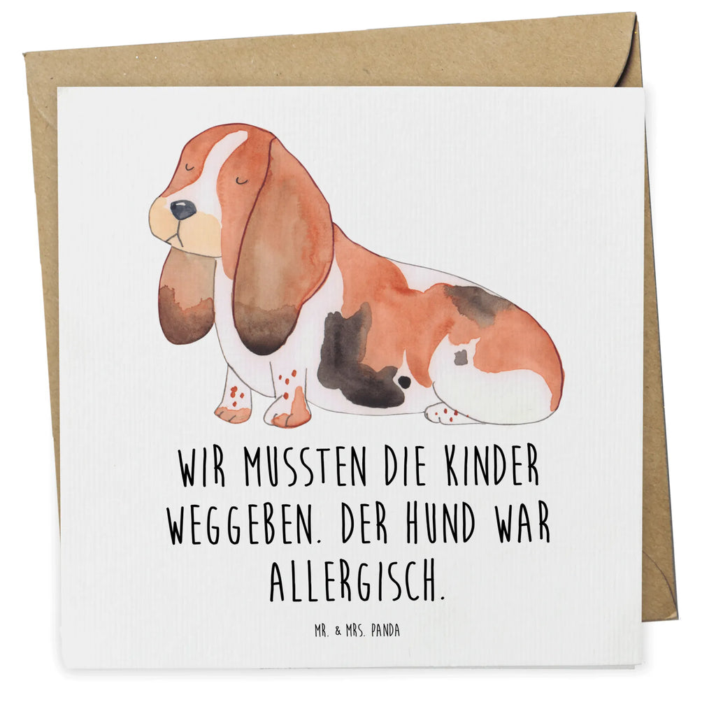 Deluxe Karte Hund Basset Hound Geburtstagskarte, Karte, Hochzeitskarte, Glückwunschkarte, Einladungskarte, Grußkarte, Hochwertige Grußkarte, Klappkarte, Hochwertige Klappkarte, Hund, Hundemotiv, Haustier, Hunderasse, Tierliebhaber, Hundebesitzer, Sprüche, Basset, Hundeliebe, kinderlos, Basset Hound