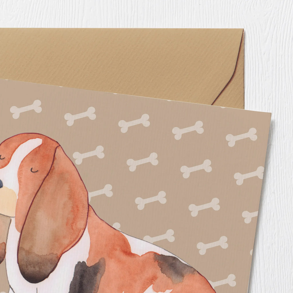 Deluxe Karte Hund Basset Hound Geburtstagskarte, Karte, Hochzeitskarte, Glückwunschkarte, Einladungskarte, Grußkarte, Hochwertige Grußkarte, Klappkarte, Hochwertige Klappkarte, Hund, Hundemotiv, Haustier, Hunderasse, Tierliebhaber, Hundebesitzer, Sprüche, Basset, Hundeliebe, kinderlos, Basset Hound