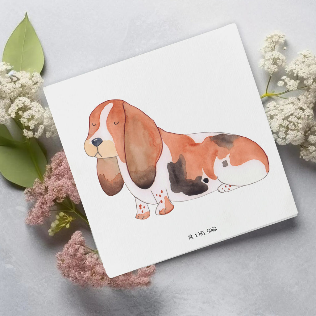 Deluxe Karte Hund Basset Hound Geburtstagskarte, Karte, Hochzeitskarte, Glückwunschkarte, Einladungskarte, Grußkarte, Hochwertige Grußkarte, Klappkarte, Hochwertige Klappkarte, Hund, Hundemotiv, Haustier, Hunderasse, Tierliebhaber, Hundebesitzer, Sprüche, Basset, Hundeliebe, kinderlos, Basset Hound