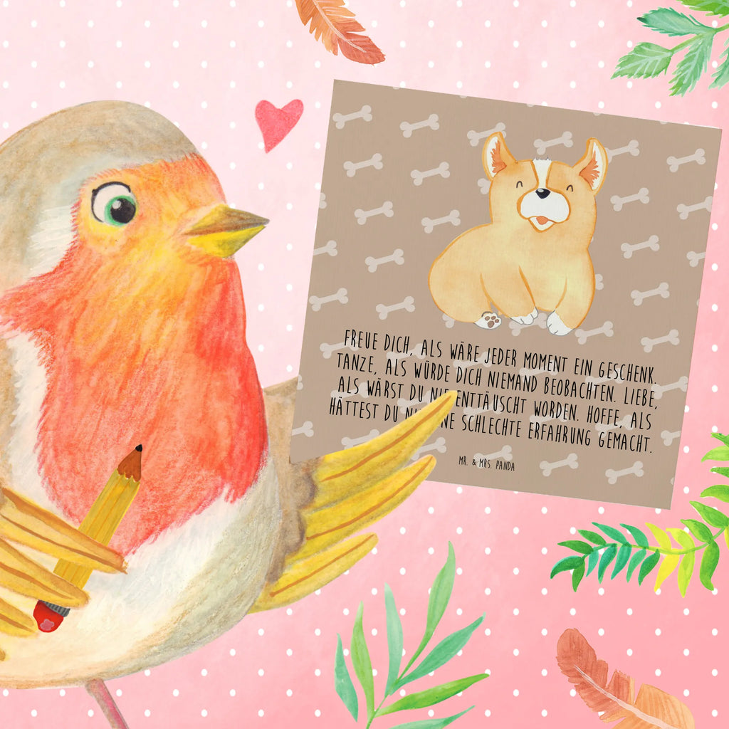 Deluxe Karte Corgie Einladungskarte, Karte, Grußkarte, Hochwertige Grußkarte, Glückwunschkarte, Hochwertige Klappkarte, Klappkarte, Geburtstagskarte, Hochzeitskarte, Hund, Hundemotiv, Haustier, Hunderasse, Tierliebhaber, Hundebesitzer, Sprüche, Corgie, Motivation, britisch, Lebensfreude, Welsh Corgie Pembroke, Hundespruch, Spruch