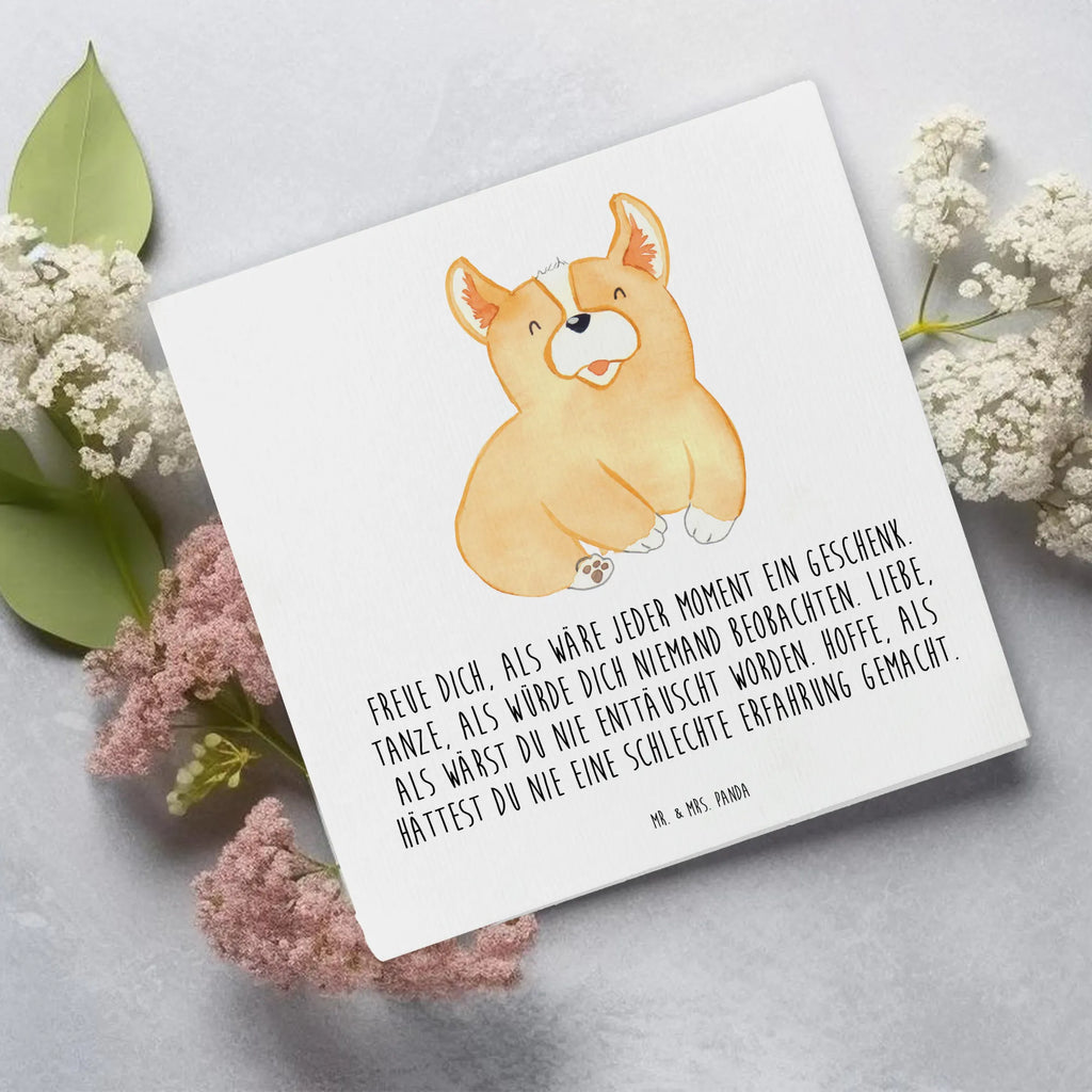 Deluxe Karte Corgie Einladungskarte, Karte, Grußkarte, Hochwertige Grußkarte, Glückwunschkarte, Hochwertige Klappkarte, Klappkarte, Geburtstagskarte, Hochzeitskarte, Hund, Hundemotiv, Haustier, Hunderasse, Tierliebhaber, Hundebesitzer, Sprüche, Corgie, Motivation, britisch, Lebensfreude, Welsh Corgie Pembroke, Hundespruch, Spruch