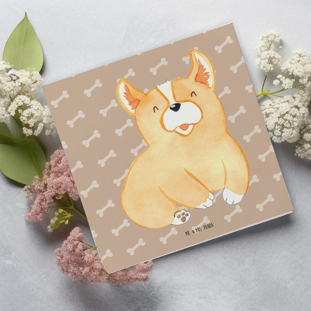 Deluxe Karte Corgie Einladungskarte, Karte, Grußkarte, Hochwertige Grußkarte, Glückwunschkarte, Hochwertige Klappkarte, Klappkarte, Geburtstagskarte, Hochzeitskarte, Hund, Hundemotiv, Haustier, Hunderasse, Tierliebhaber, Hundebesitzer, Sprüche, Corgie, Motivation, britisch, Lebensfreude, Welsh Corgie Pembroke, Hundespruch, Spruch