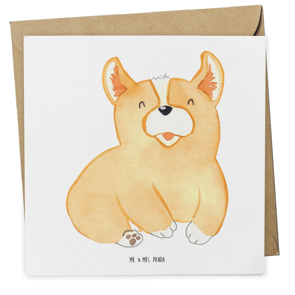 Deluxe Karte Corgie Einladungskarte, Karte, Grußkarte, Hochwertige Grußkarte, Glückwunschkarte, Hochwertige Klappkarte, Klappkarte, Geburtstagskarte, Hochzeitskarte, Hund, Hundemotiv, Haustier, Hunderasse, Tierliebhaber, Hundebesitzer, Sprüche, Corgie, Motivation, britisch, Lebensfreude, Welsh Corgie Pembroke, Hundespruch, Spruch