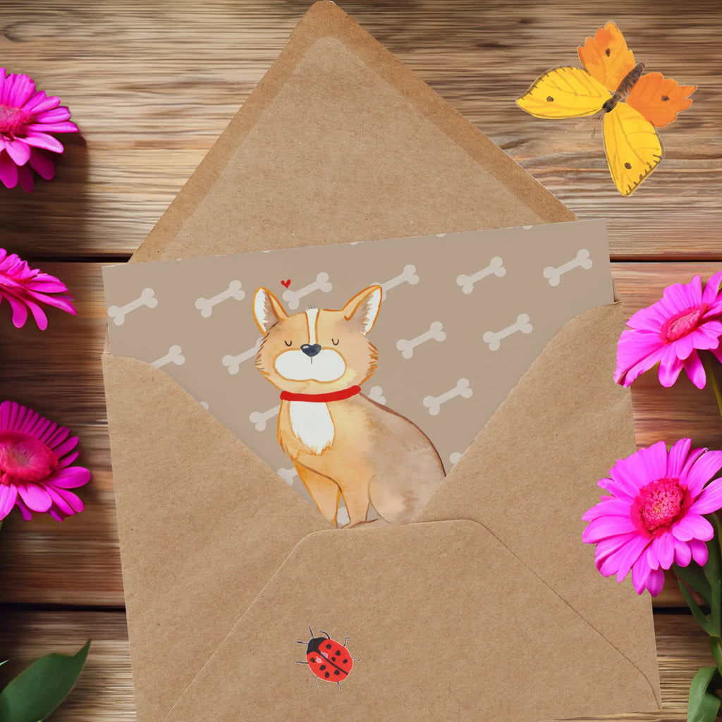 Deluxe Karte Hund Glück Karte, Einladungskarte, Geburtstagskarte, Hochwertige Klappkarte, Hochwertige Grußkarte, Grußkarte, Glückwunschkarte, Klappkarte, Hochzeitskarte, Hund, Hundemotiv, Haustier, Hunderasse, Tierliebhaber, Hundebesitzer, Sprüche, Liebe, Spruch, Hundeliebe, Corgie, Hundemama