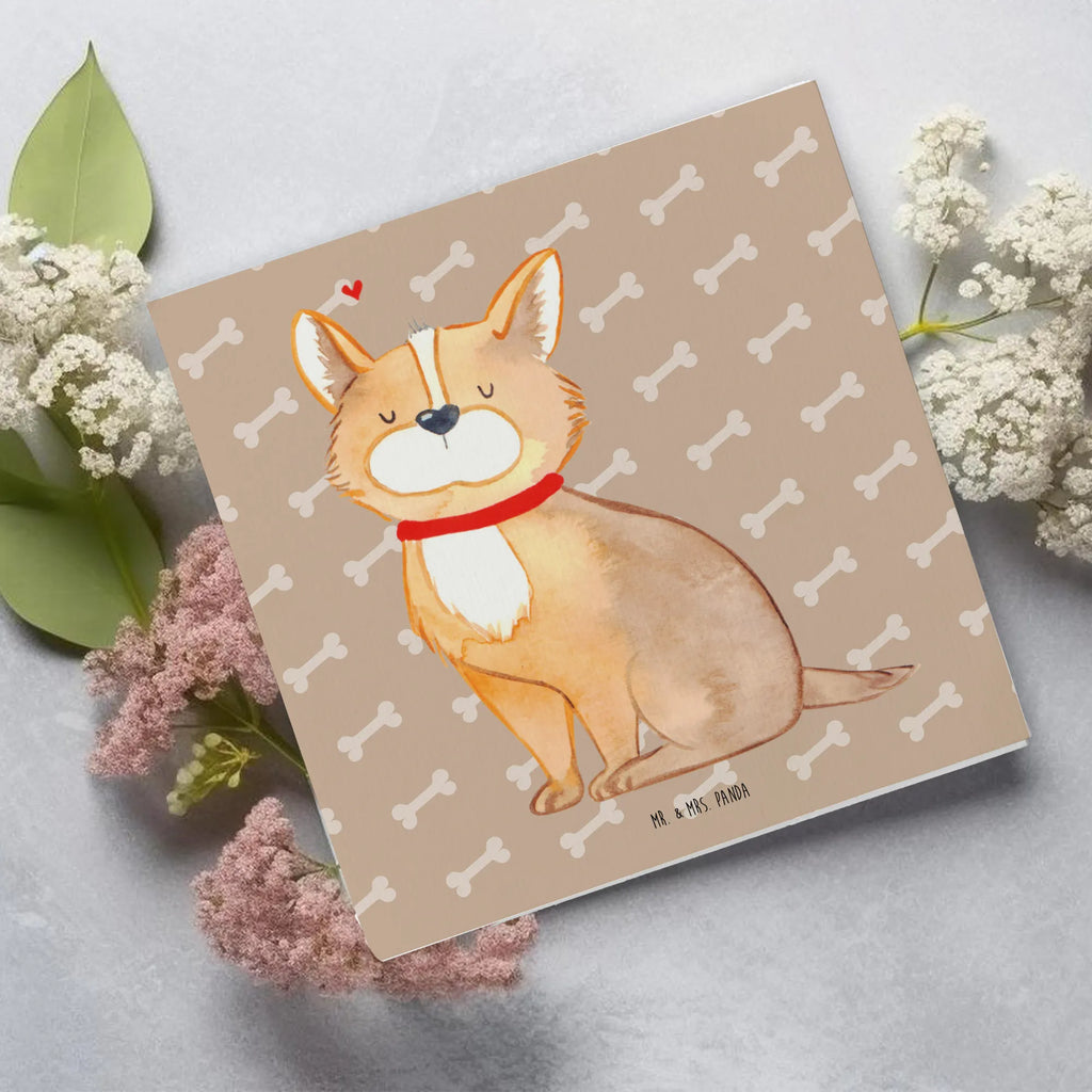 Deluxe Karte Hund Glück Karte, Einladungskarte, Geburtstagskarte, Hochwertige Klappkarte, Hochwertige Grußkarte, Grußkarte, Glückwunschkarte, Klappkarte, Hochzeitskarte, Hund, Hundemotiv, Haustier, Hunderasse, Tierliebhaber, Hundebesitzer, Sprüche, Liebe, Spruch, Hundeliebe, Corgie, Hundemama