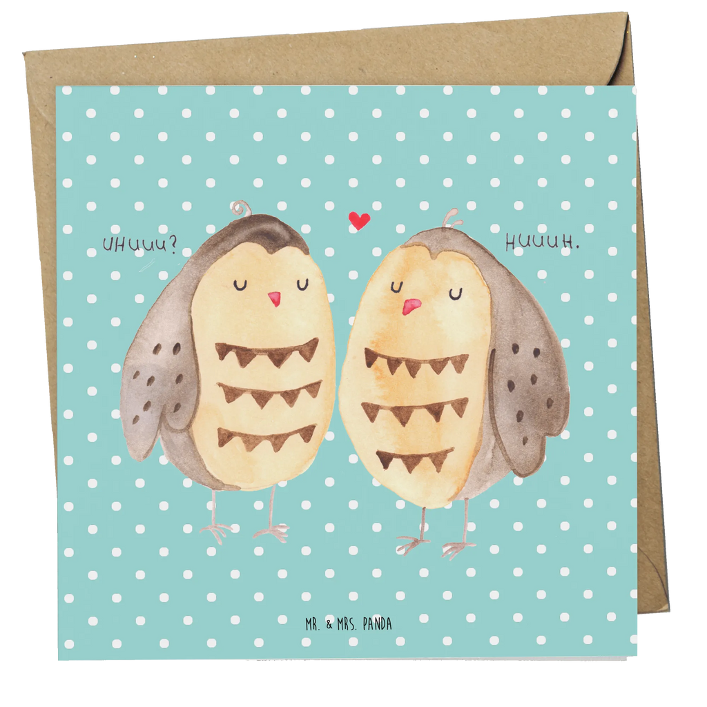 Deluxe Karte Eulen Liebe Geburtstagskarte, Hochzeitskarte, Hochwertige Klappkarte, Grußkarte, Glückwunschkarte, Hochwertige Grußkarte, Einladungskarte, Karte, Klappkarte, Eule, Liebe Spruch, All you need is love, Wortspiel lustig, Eule Deko, Owl, Freund, Hochzeit Spruch, Freundin Geschenk, Liebe